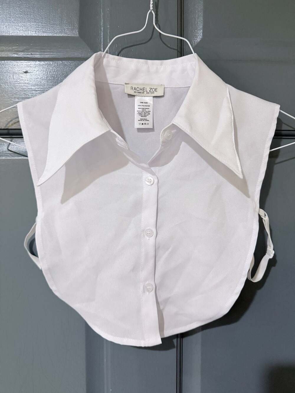 Rachel Zoe White Detachable Collar Insert